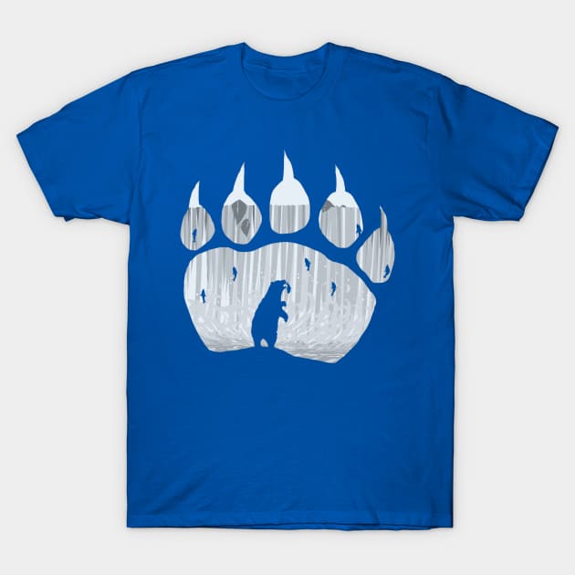 Bear Paw T-Shirt by dhapiart